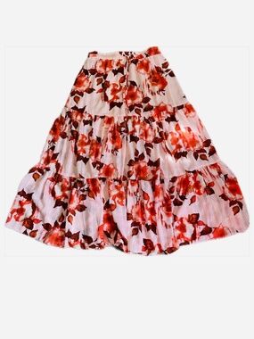 Floral peasant skirt